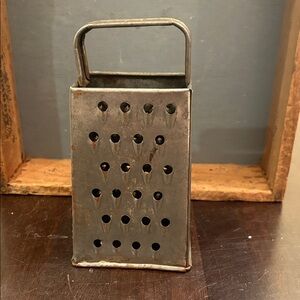 Rustic Gray Metal Grater